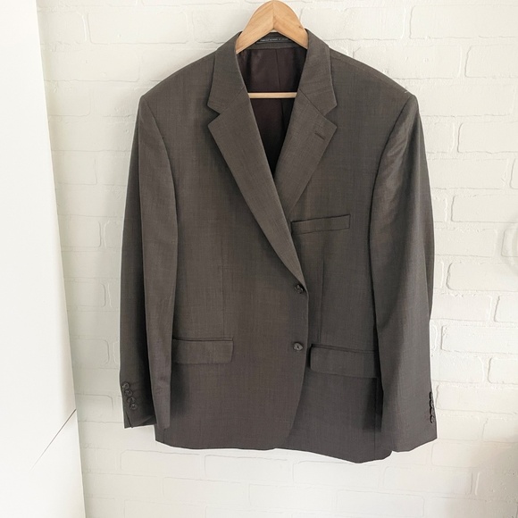 S. Cohen men’s Blazer Reagan Taupe brown Formal Business Casual Old money Sz 50s - Picture 3 of 15